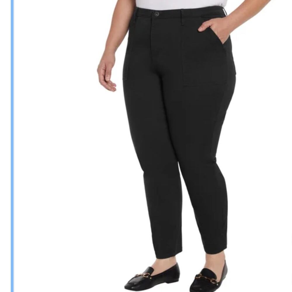 Banana Republic Women’s Black Pants new High Rise Twill New Size 14 - Picture 2 of 8